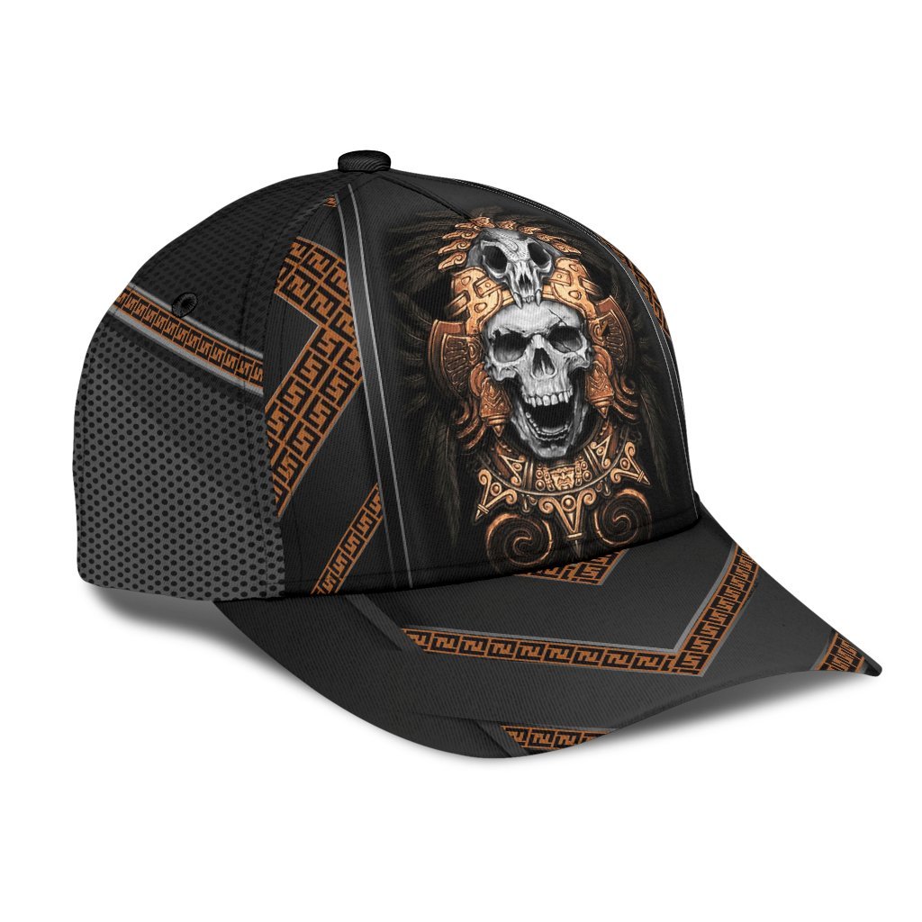 Skull Ancient Greek Pattern Classic Cap Baseball Cap Hat With Skulls CO0669