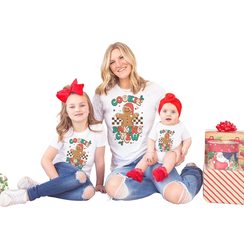 Cookie Baking Crew Matching Gingerbread Family T Shirt, Christmas Family Shirts ET1315