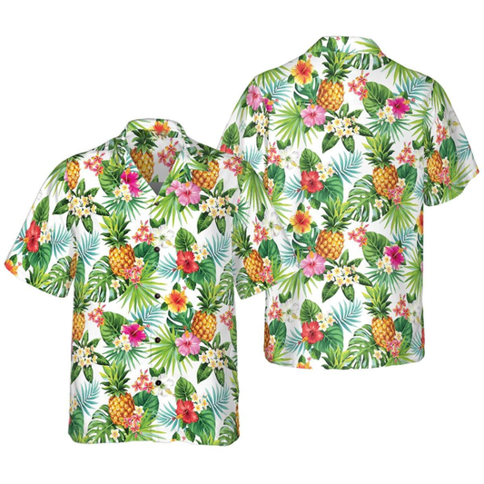Pineapple Tropical Hawaiian Shirt Men Women, Pineapple Hawaiian Shirts HE0708