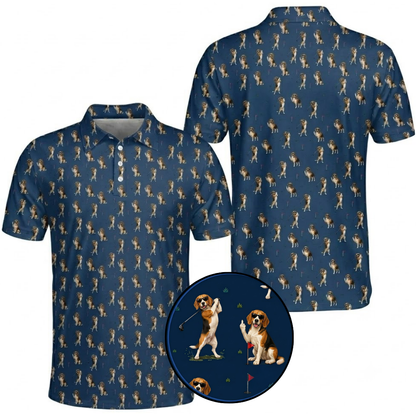 Beagle Dog Golf Polo Shirt For Men, Beagle Golf Shirt GZ0364