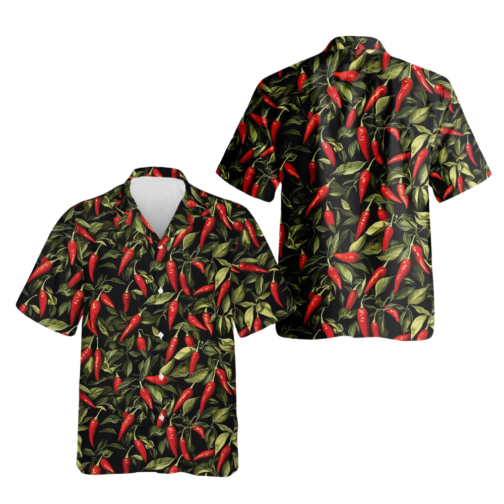 Chili Tropical Hawaiian Shirt For Men Women, Chili Hawaiian Shirt HE0762
