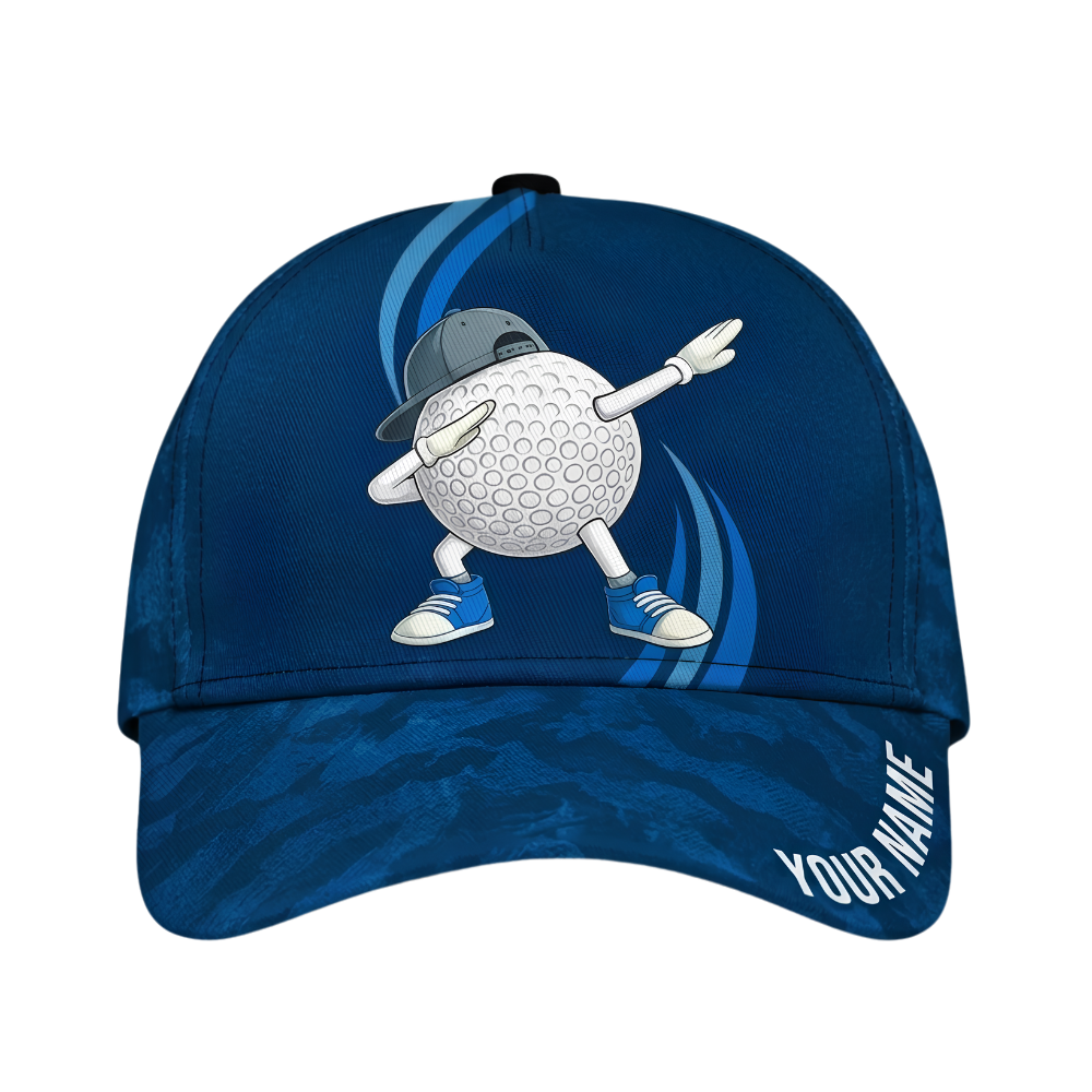 Custom Funny Golf Ball Golf Baseball Cap, Custom Name Golf Hat For Golfer CP0698