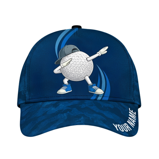 Custom Funny Golf Ball Golf Baseball Cap, Custom Name Golf Hat For Golfer CP0698