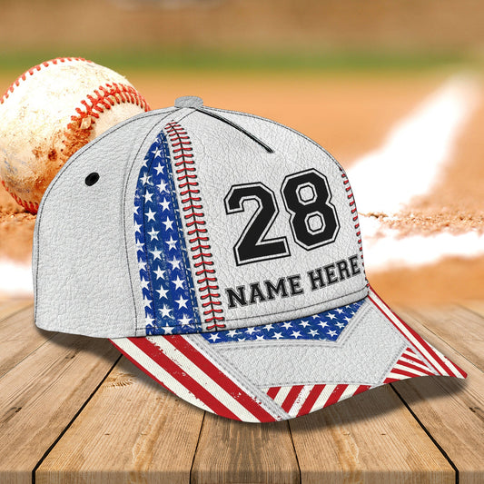 3D Classic Cap Baseball Personalized Name Cap 3 Lasfour CA0576