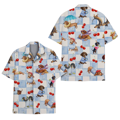 Funny Dachshund Hawaiian Shirt For Men Women, Dachshund Dog Hawaiian Shirt HE0684