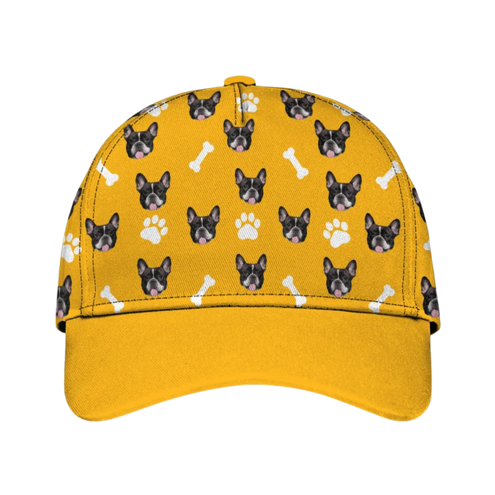 Custom Dog Face Baseball Cap 3D Printed, Custom Photo Pets Cap Hat CP0652