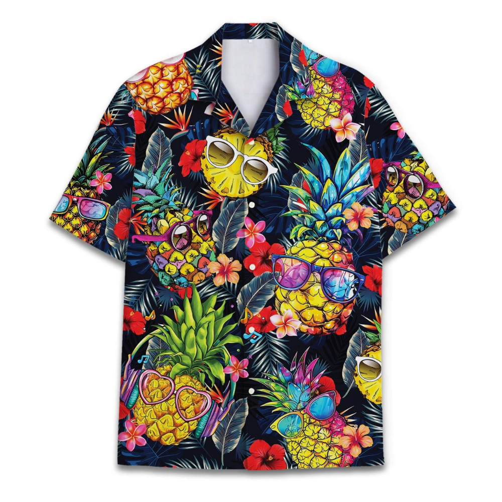 Funny Pineapple Tropical Hawaiian Shirt For Men And Women, Pineapple Hawaiian Shirt HE0627