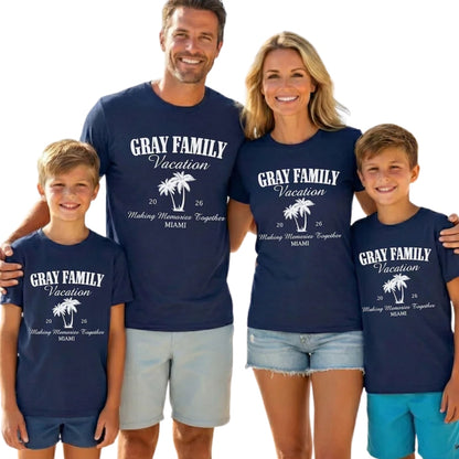 Custom Family Vacation Making Memories Together Matching T Shirts, Custom Family Vacation Shirts ET0162