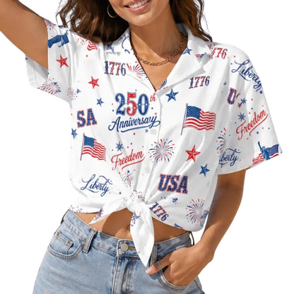 Matching 250 Anniversary Family Hawaiian Shirt, Independence Day Matching Hawaiian Shirts For Family ET0992