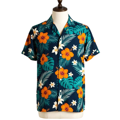 Hibiscus Tropical Hawaiian Family Matching Shirts, Floral Hawaiian Shirts For Family ET0891