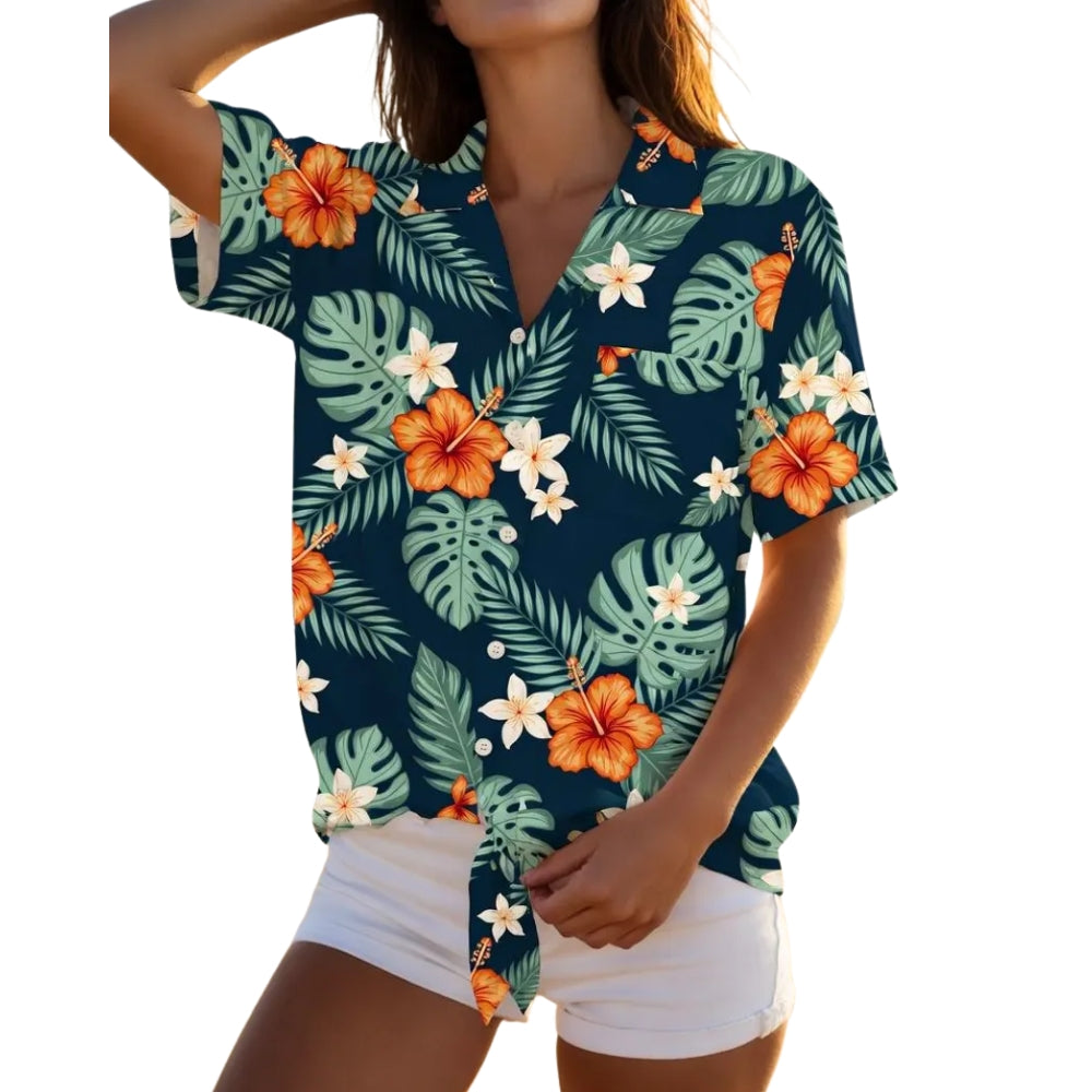 Hibiscus Tropical Hawaiian Family Matching Shirts, Floral Hawaiian Shirts For Family ET0891