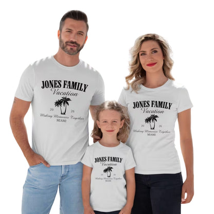 Custom Family Vacation Making Memories Together Matching T Shirts, Custom Family Vacation Shirts ET0162