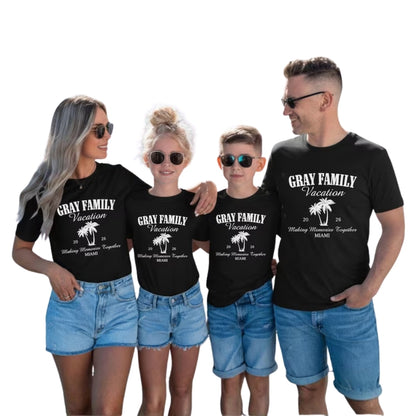 Custom Family Vacation Making Memories Together Matching T Shirts, Custom Family Vacation Shirts ET0162