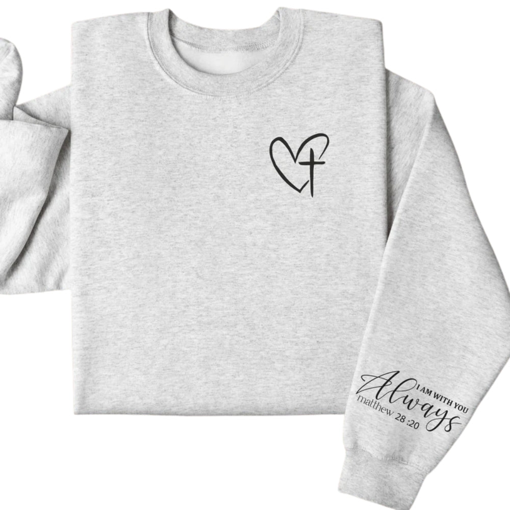 Bible Verse Faith Christian Sweatshirt for Women, Religious Jesus Sweatshirt 2D0304