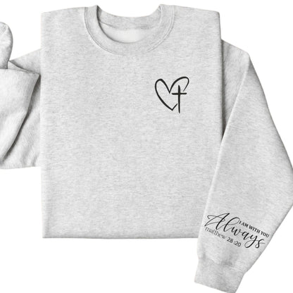 Bible Verse Faith Christian Sweatshirt for Women, Religious Jesus Sweatshirt 2D0304