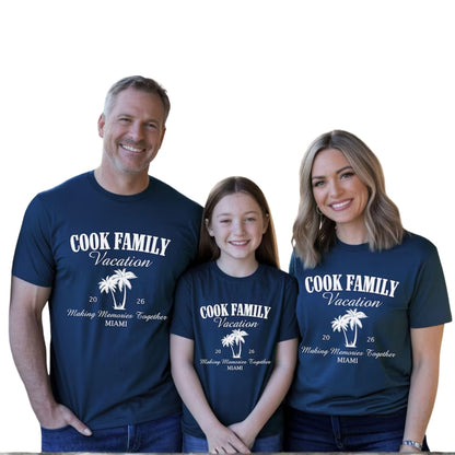 Custom Family Vacation Making Memories Together Matching T Shirts, Custom Family Vacation Shirts ET0162