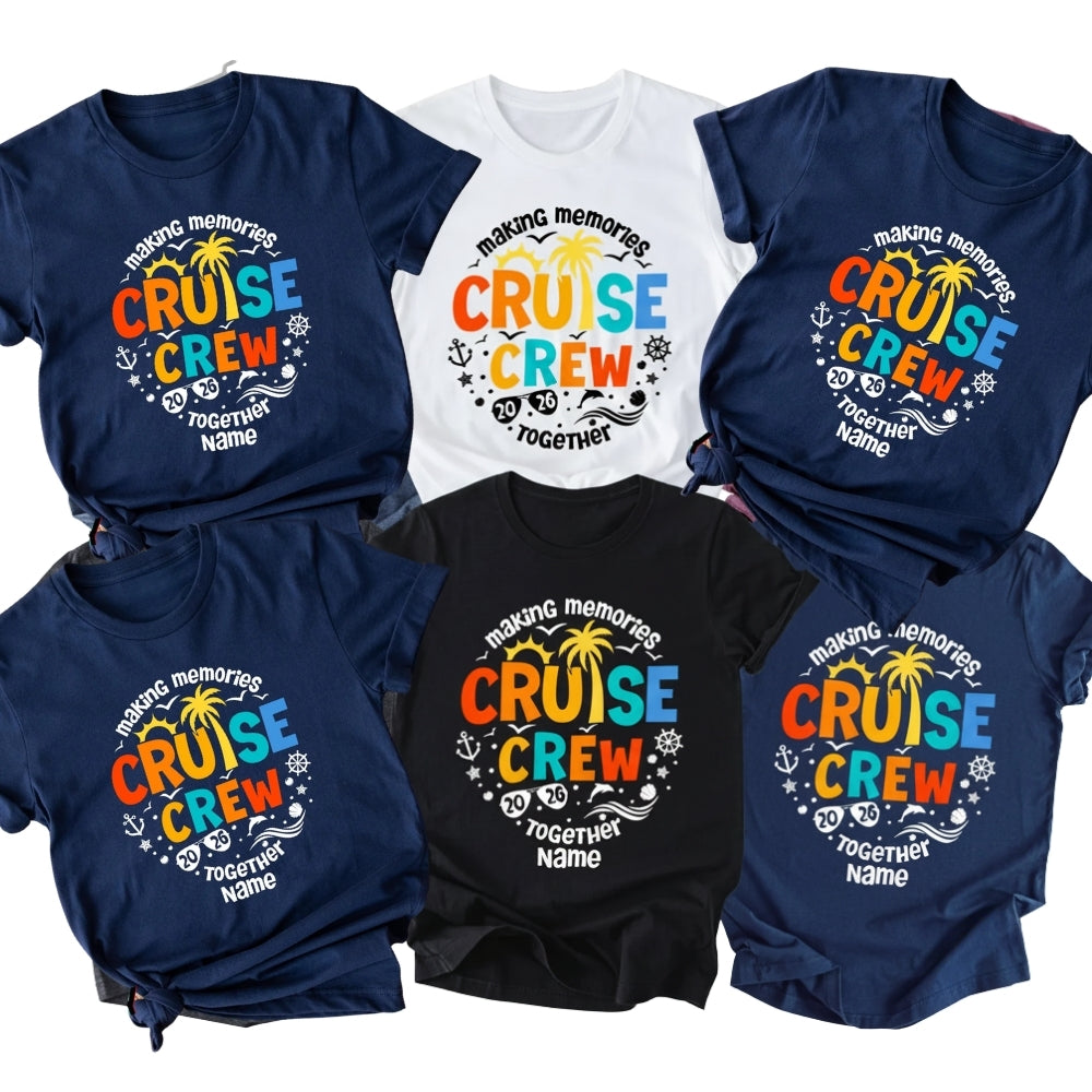 Cruise Crew Matching Family T Shirts Making Memorie Together, Matching Cruise Travel Family Shirts ET0582