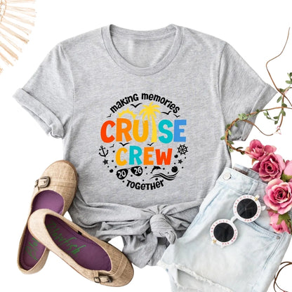 Cruise Crew Matching Family T Shirts Making Memorie Together, Matching Cruise Travel Family Shirts ET0582