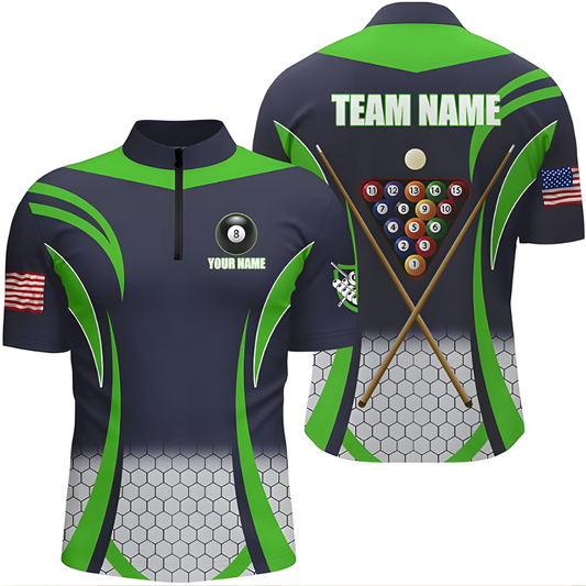 Custom Team Billiard Jersey Shirts For Men, Custom Billiard Shirts BIZ0090