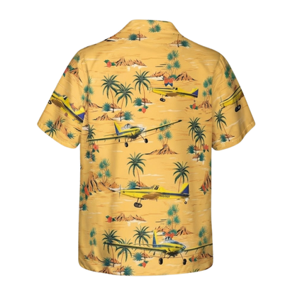 Air Tractor AT-500 Aircraft Hawaiian Shirt For Men, Aircraft Hawaiian Shirt  HE0779