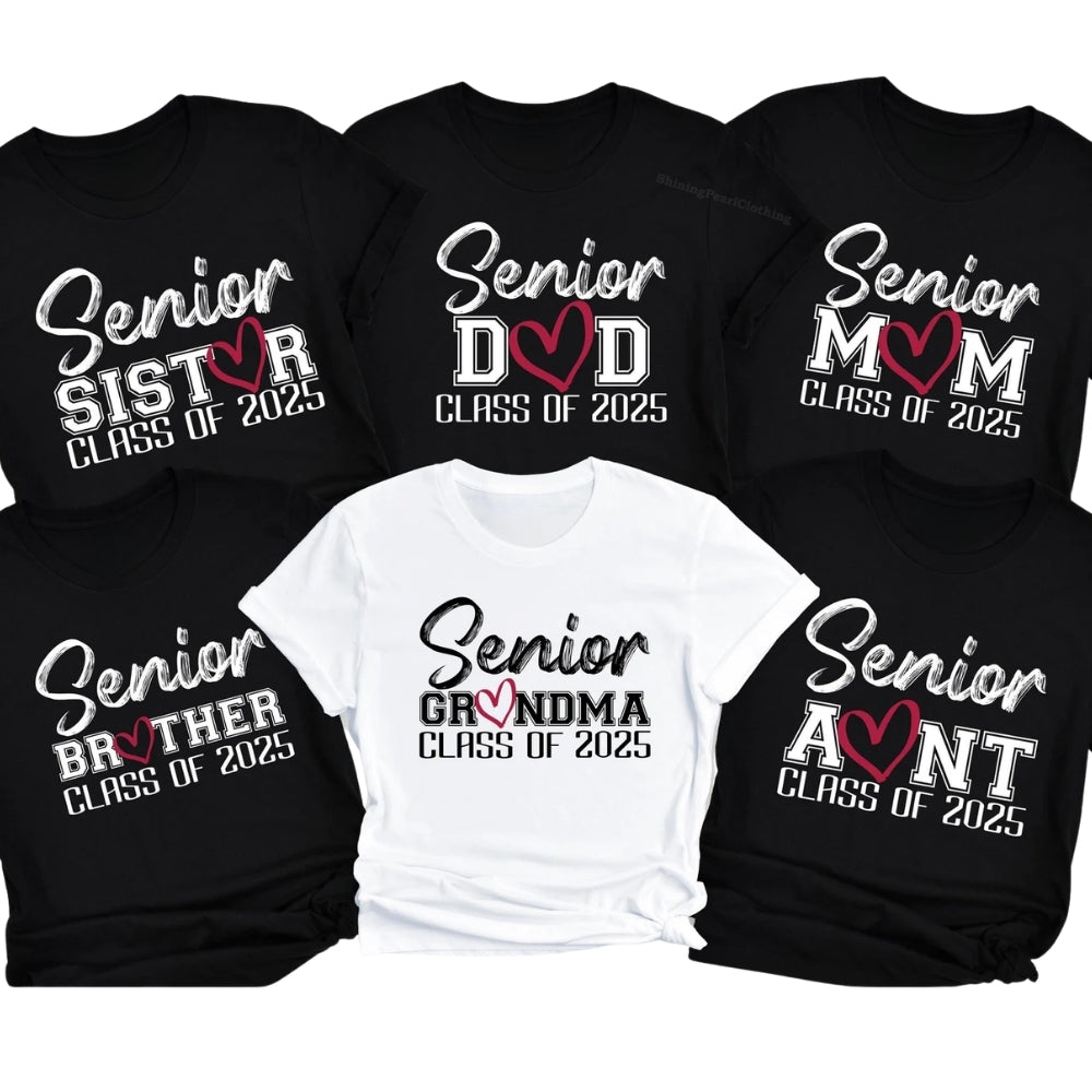 Senior Class Of Custom Matching Graduation Family T Shirts, Personalized Graduation Matching Shirts For Family ET0459