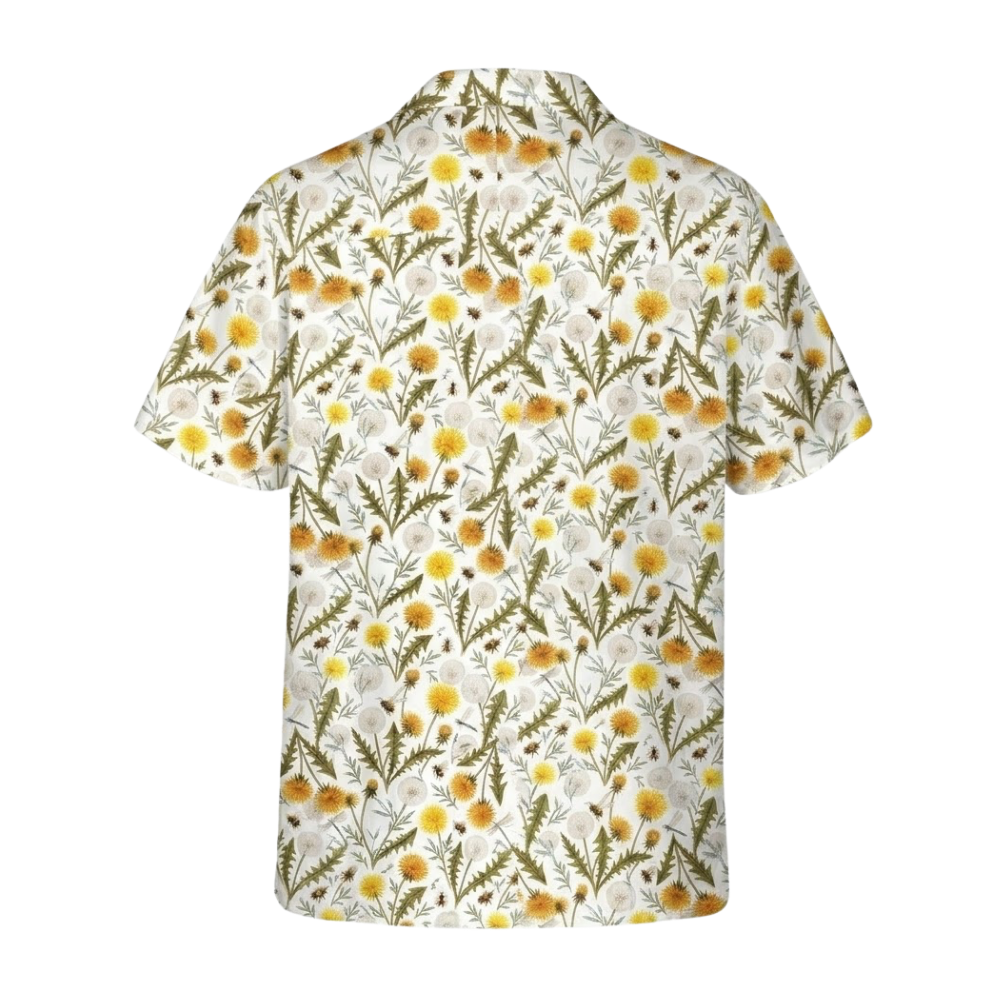 Dandelion Flower Hawaiian Shirts For Women, Floral Hawaiian Shirts HE0529