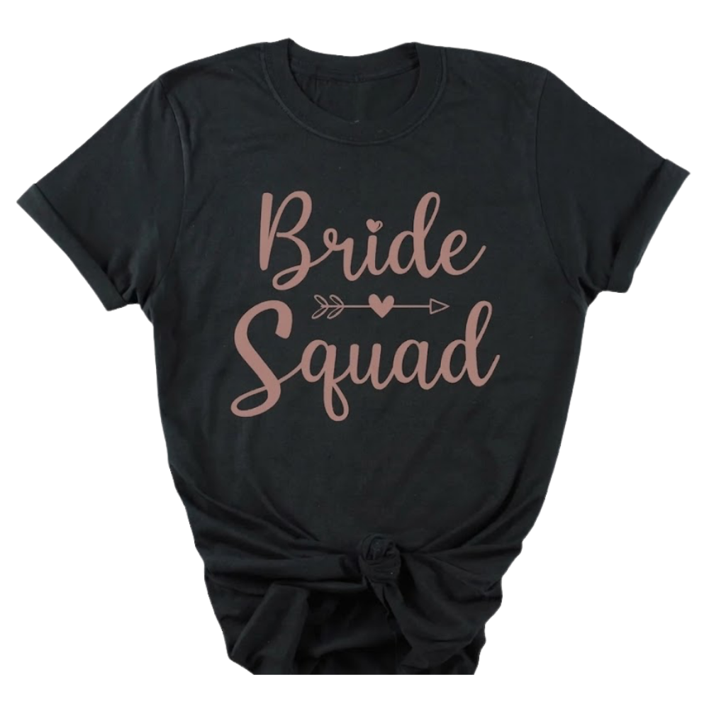 Bride Shower Party Matching T Shirts, Maid Of Honor Team Bride Bride Squad Matching Bridal Party Shirts ET1028