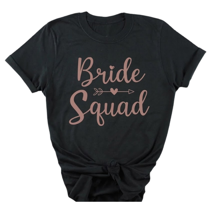 Bride Shower Party Matching T Shirts, Maid Of Honor Team Bride Bride Squad Matching Bridal Party Shirts ET1028