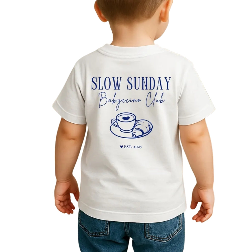 Slow Sunday Cappuccino Club Matching Daddy And Me T Shirts, Cappuccino Matching Family Shirts ET0311