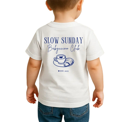 Slow Sunday Cappuccino Club Matching Daddy And Me T Shirts, Cappuccino Matching Family Shirts ET0311
