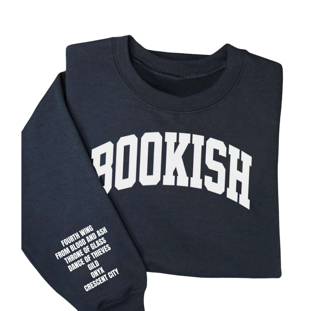 Bookish Custom Book Titles Sweatshirt, Personalized Reading Book Lover Sweatshirt 2D1026