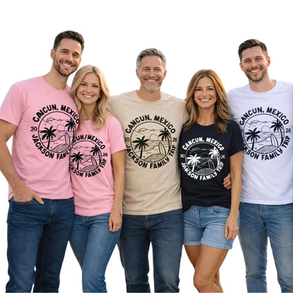 Custom Matching Family Vacation T Shirts, Personalized Family Matching Vacation Shirts ET0461