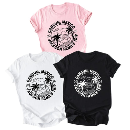 Custom Matching Family Vacation T Shirts, Personalized Family Matching Vacation Shirts ET0461