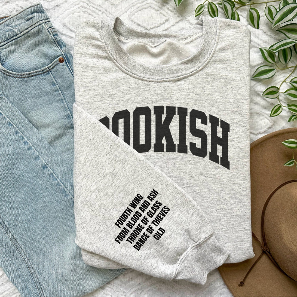 Bookish Custom Book Titles Sweatshirt, Personalized Reading Book Lover Sweatshirt 2D1026