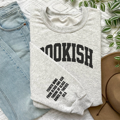 Bookish Custom Book Titles Sweatshirt, Personalized Reading Book Lover Sweatshirt 2D1026