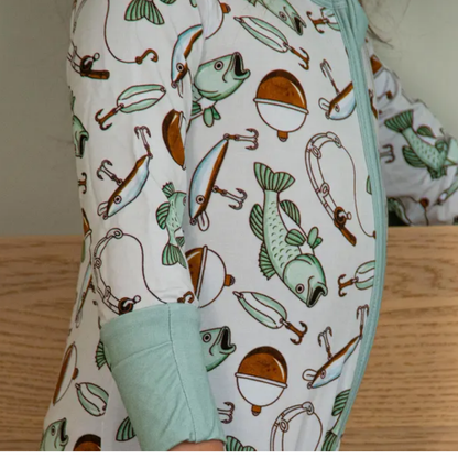 Fishing Baby Convertible Zippy Romper, Fishing Lover Baby Romper Convertible BB0625