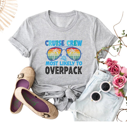 Most Likely To Cruise Crew 288 Quotes Matching Family T Shirts, Funny Cruise Trip Matching Shirts For Family ET0584