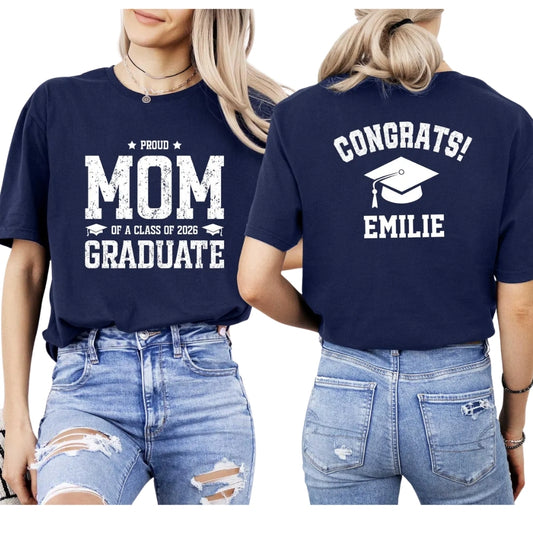 Congrats Graduate Custom Family Matching T Shirts, Custom Matching Graduation Family Shirts ET0464