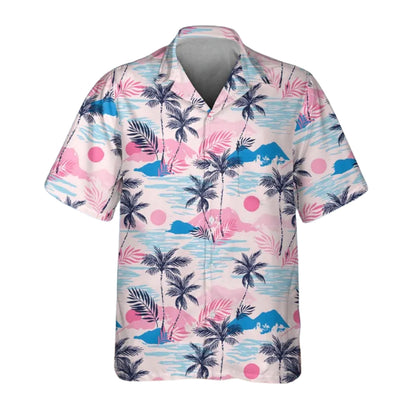 Pink Tropical Matching Hawaiian Family Shirts, Family Tropical Hawaiian Shirts ET0894