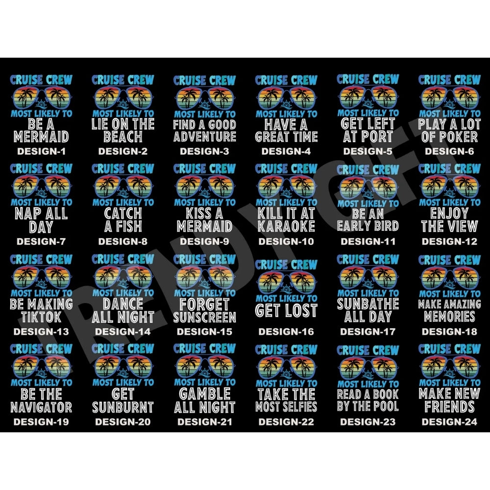 Most Likely To Cruise Crew 288 Quotes Matching Family T Shirts, Funny Cruise Trip Matching Shirts For Family ET0584
