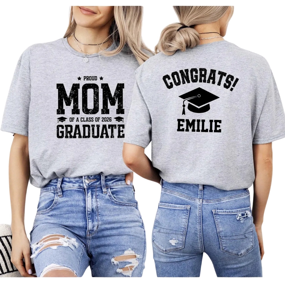 Congrats Graduate Custom Family Matching T Shirts, Custom Matching Graduation Family Shirts ET0464