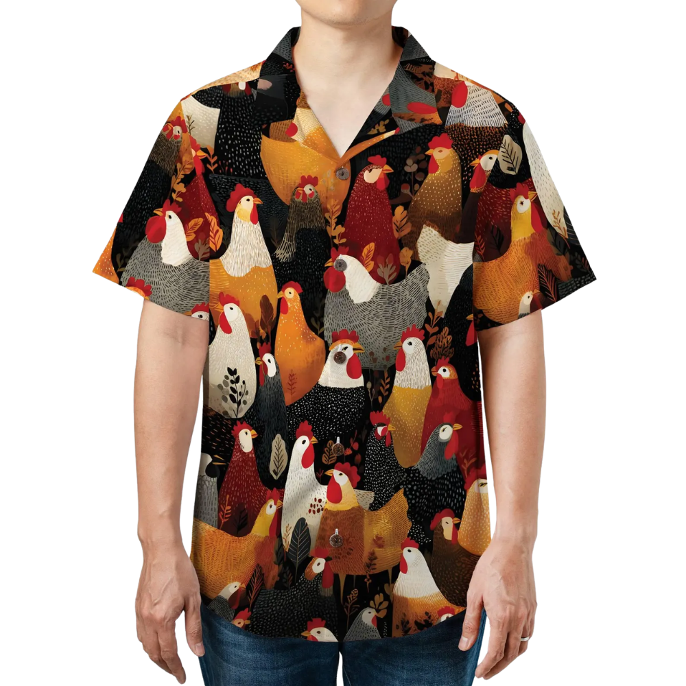 Chicken Hawaiian Shirt For Men And Women, Chicken Lover Hawaiian Shirt HE0364