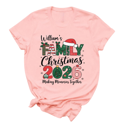 Family Christmas Making Memories Togheter Custom Matching Sweatshirts, Personalized Christmas Matching Family Sweatshirts ET1284