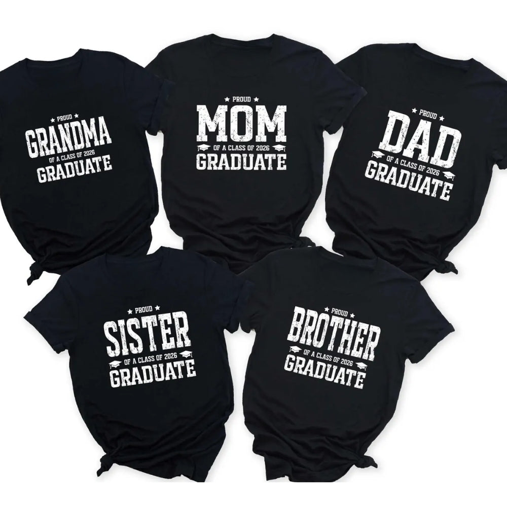 Congrats Graduate Custom Family Matching T Shirts, Custom Matching Graduation Family Shirts ET0464