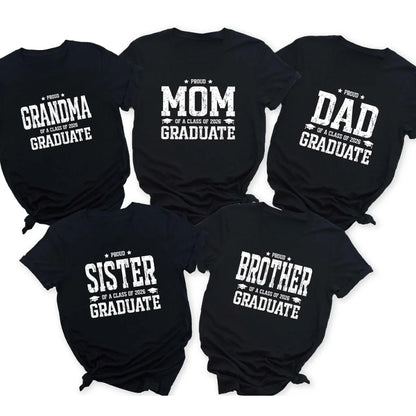 Congrats Graduate Custom Family Matching T Shirts, Custom Matching Graduation Family Shirts ET0464