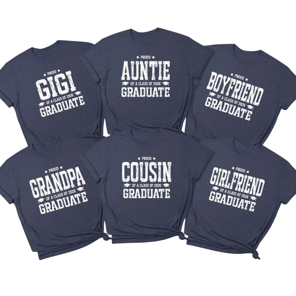 Congrats Graduate Custom Family Matching T Shirts, Custom Matching Graduation Family Shirts ET0464