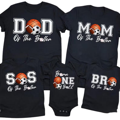 Custom Baseketball Birthday Matching Family T Shirts, Personalized Birthday Basketball Shirts For Family ET0315