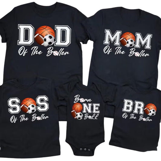 Custom Baseketball Birthday Matching Family T Shirts, Personalized Birthday Basketball Shirts For Family ET0315
