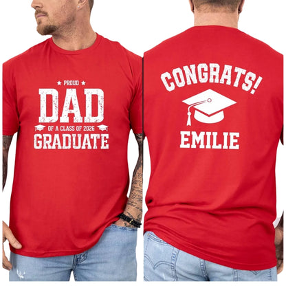 Congrats Graduate Custom Family Matching T Shirts, Custom Matching Graduation Family Shirts ET0464