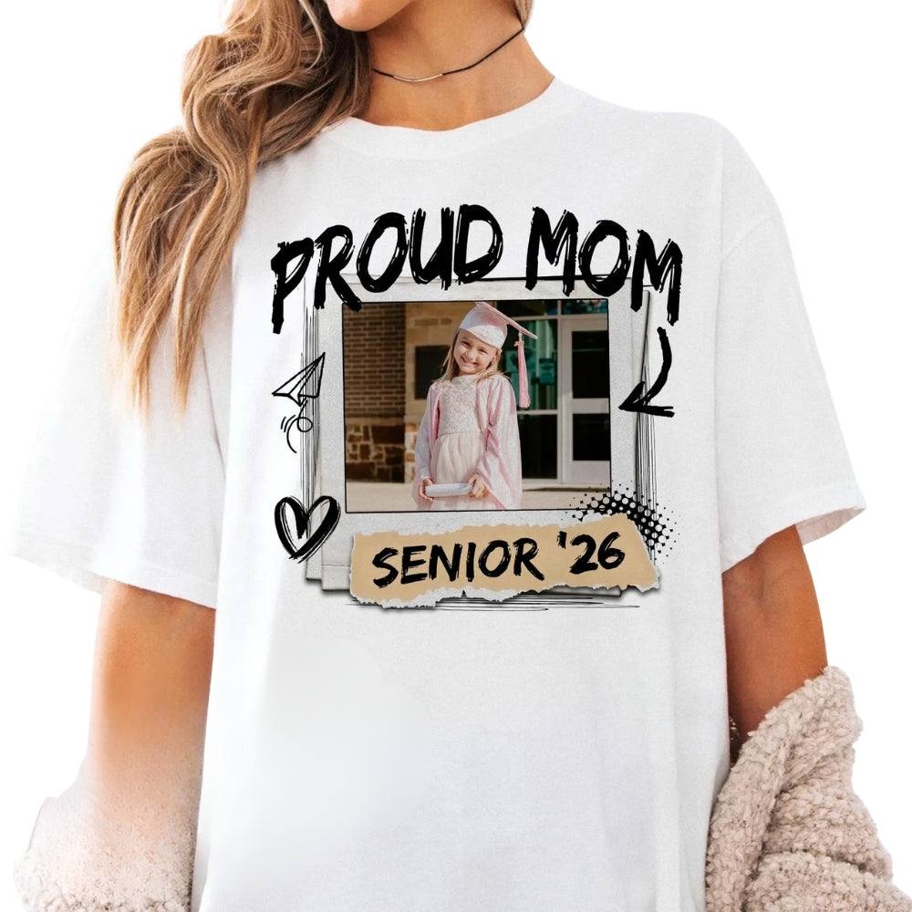 Custom Photo Senior Graduation Matching Family T Shirts, Custom Matching Family Graduation Shirts With Photo ET0465